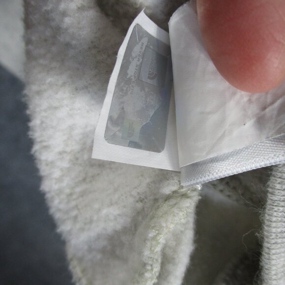 North Face Sweater Womens Medium Ivory Pull Over Hoodie Hike Outdoors Fleece - Picture 10 of 14